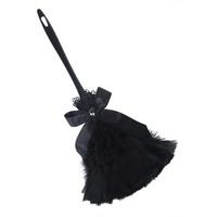 black feather duster prop