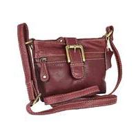 blousey brown leather crossbody