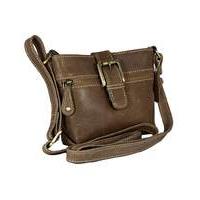 Blousey Brown Leather Crossbody