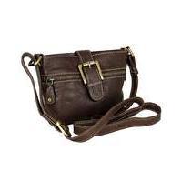 Blousey Brown Leather Crossbody