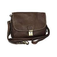 Blousey Brown Leather Crossbody