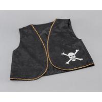 Black Distressed Pirate Waistcoat