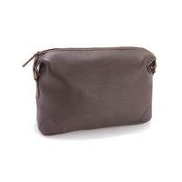 black label by jacamo leather wash bag