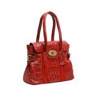 blousey brown leather handbag