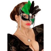 Black & Green Ball Eye Mask