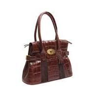 Blousey Brown Leather Handbag