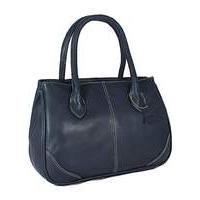 blousey brown leather handbag