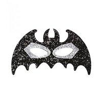 black silver glitter bat eyemask