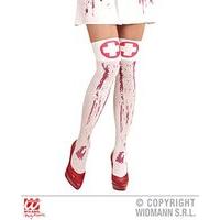 Bloody Nurse Thigh Highs Women\'s Costume Halloween Fancy Dress (xl)