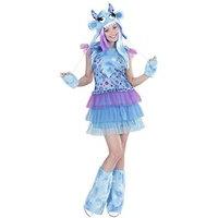 Blue Monster Girl Costume For Animals & Creatures Fancy Dress Up Outfits