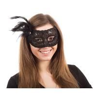 Black Thread Lace Eye Mask