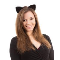 Black Cat Ears On Headband