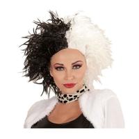 Black & White Fancy Dress Wig