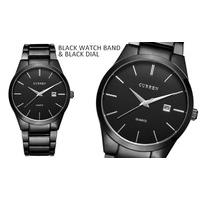 Black Watch Band And Black Dial