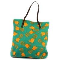 Black Ginger Shopping Bag Pineapple