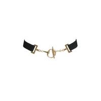 black and gold elastic belt