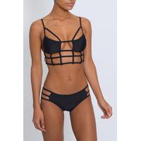 Black Cage Strap Bikini