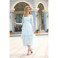 blueoxy womens lace going out holiday boho loose dress solid round nec ...