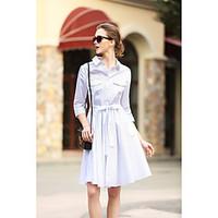 blueoxy womens going out work holiday vintage loose dress solid round  ...