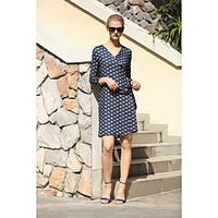 blueoxy womens going out holiday simple bodycon dress polka dot v neck ...