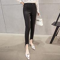 Black trousers female Spring 2017 new wave of female pantyhose harem pants waist trousers casual pants suit