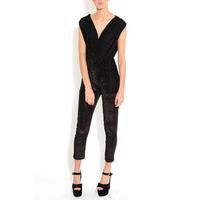 black animal print jumpsuit