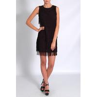 Black Fringe Flapper Dress