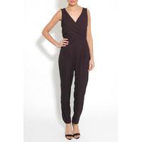 Black Crochet Back Jumpsuit