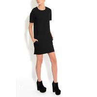 Black Structured Pocket Dress