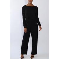 Black Scoop Back Jumpsuit