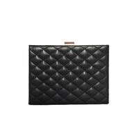 Black Quilted Box Bag