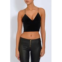 black velvet bralet rare london