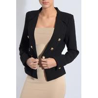 Black Button Detail Jacket