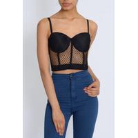 Black Fishnet Bralet