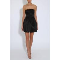 Black Structured Bandeau Dress