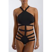 Black Multi Strap Swimsuit