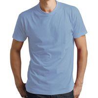 blank mens heavy cotton t shirt carolina blue