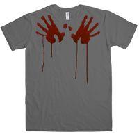 bloody hands around your throat t shirt