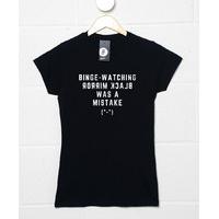 Black Mirror Binge Womens T shirt - Inspired by Black Mirror