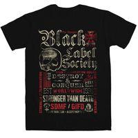 black label society t shirt destroy and conquer