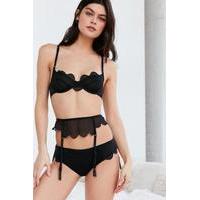 Bluebella Shell Black Suspender Belt, BLACK