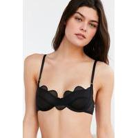 Bluebella Shell Mesh Black Bra, BLACK