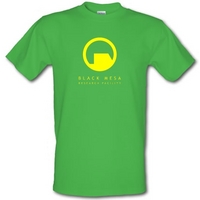 Black Mesa Research Facility male t-shirt.