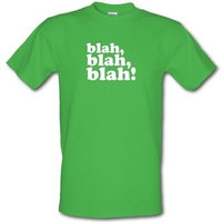 blah blah blah male t shirt