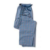 Blue Navy White Large Check Loungepant XL - Savile Row