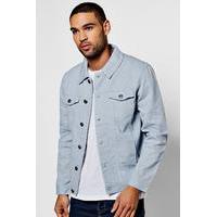 Blue 4 Pocket Denim Jacket - blue