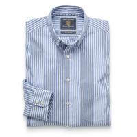 Blue Bengal Stripe Button Down Collar Cotton Shirt