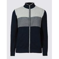 blue harbour pure cotton textured jumper