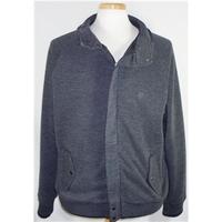 blue harbour marks spencer size l grey marl fleecy jacket