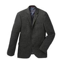 black label pattern tweed blazer long